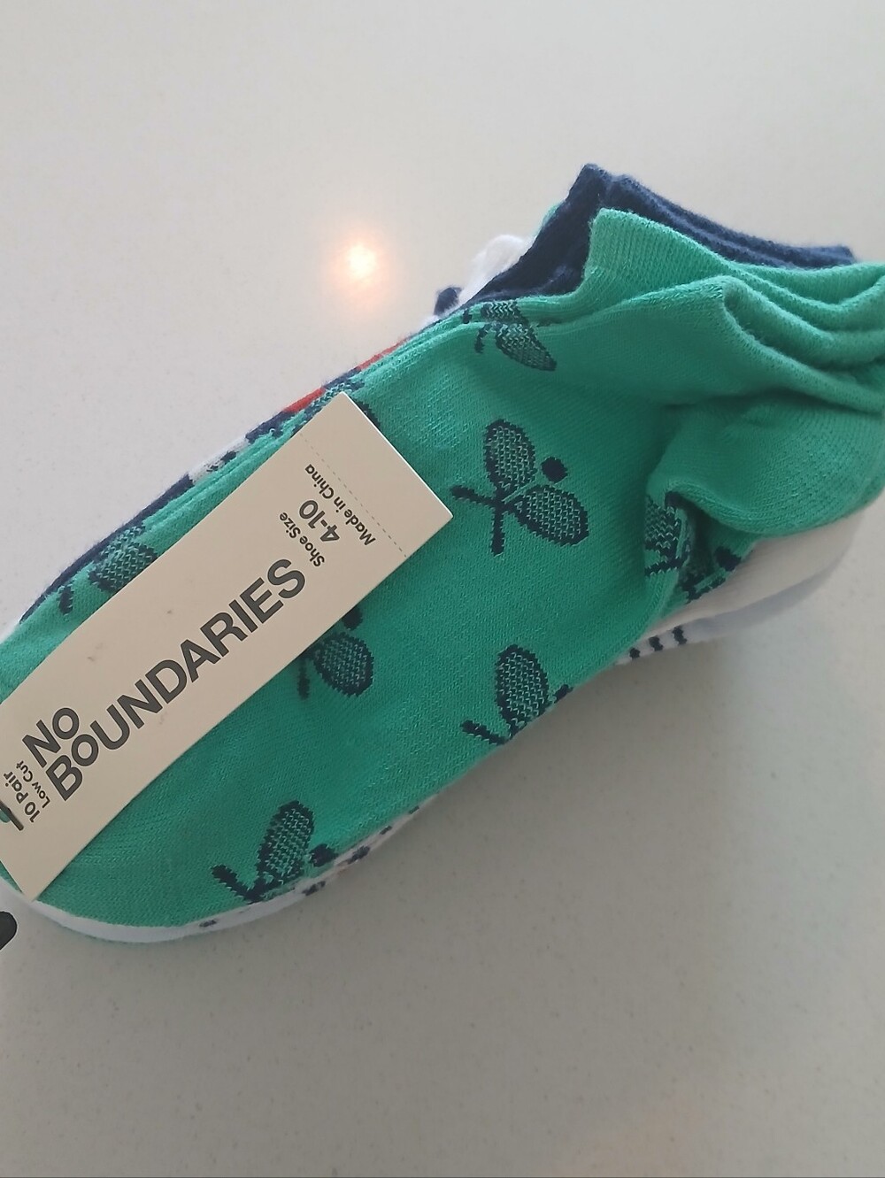 No Boundaries Low-Cut Socks Size 4-10 (10 Pair) NWT